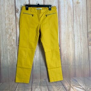 💵Kenneth Cole CHINT Yellow Straight Leg Pant Size 4
